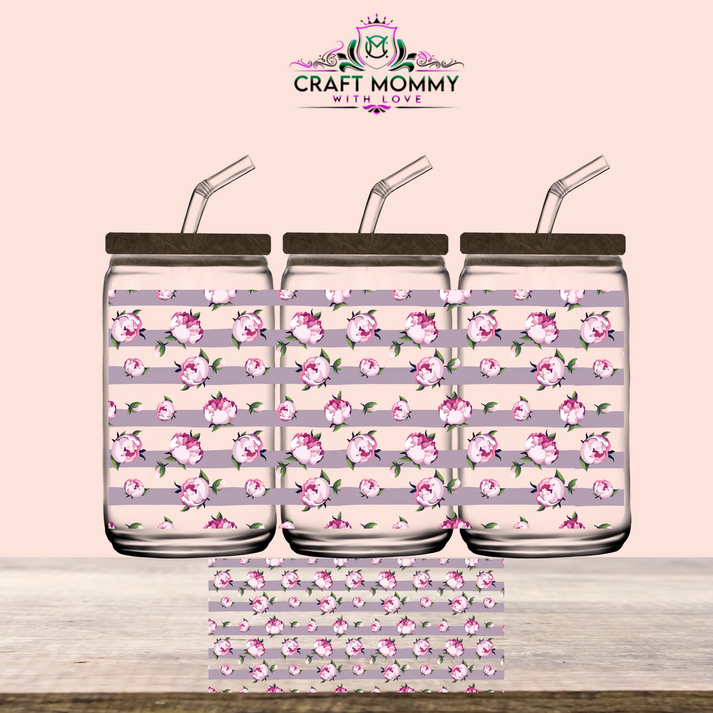 Floral summer- UV DTF Wrap 16oz