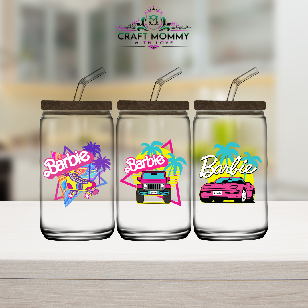 Barbie 3 in 1 decals - UV DTF wrap