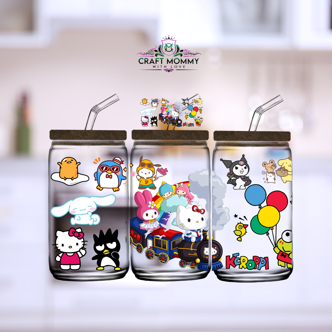 Sanrio in Train - DTF Wrap 16 oz