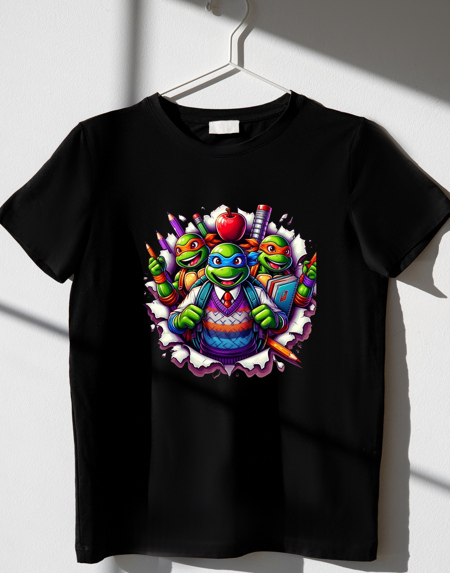 Turtle back to school - DTF TRANSFER Prints