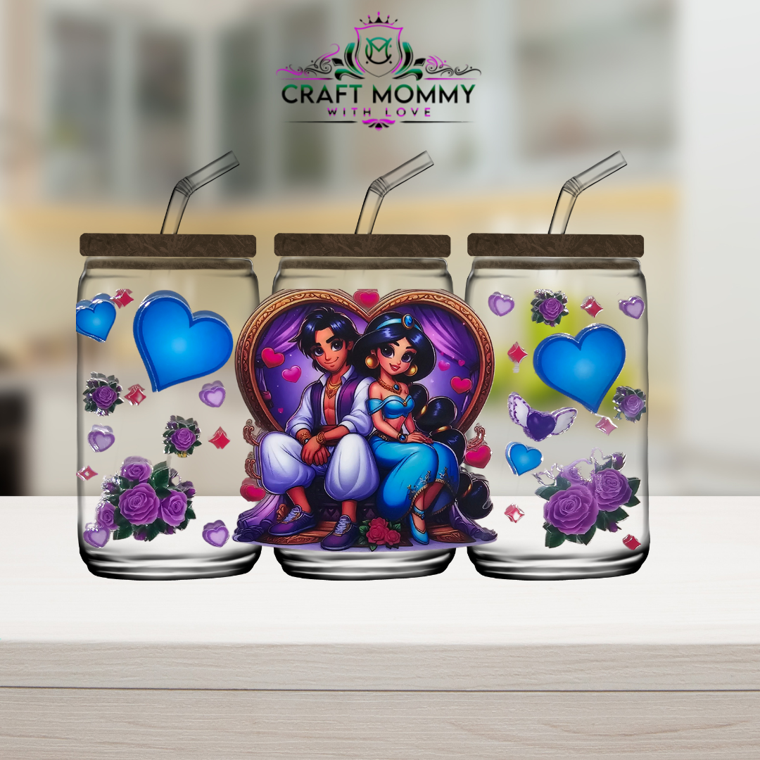 Jazmine and boy 003 - UV DTF Wrap 16 oz