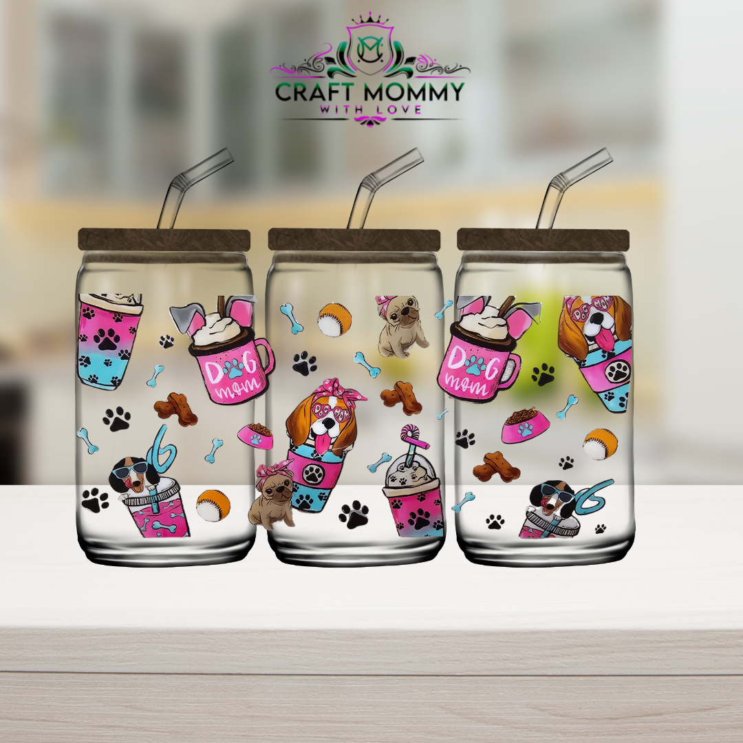 Dog Mom - UV DTF Wrap 16 oz