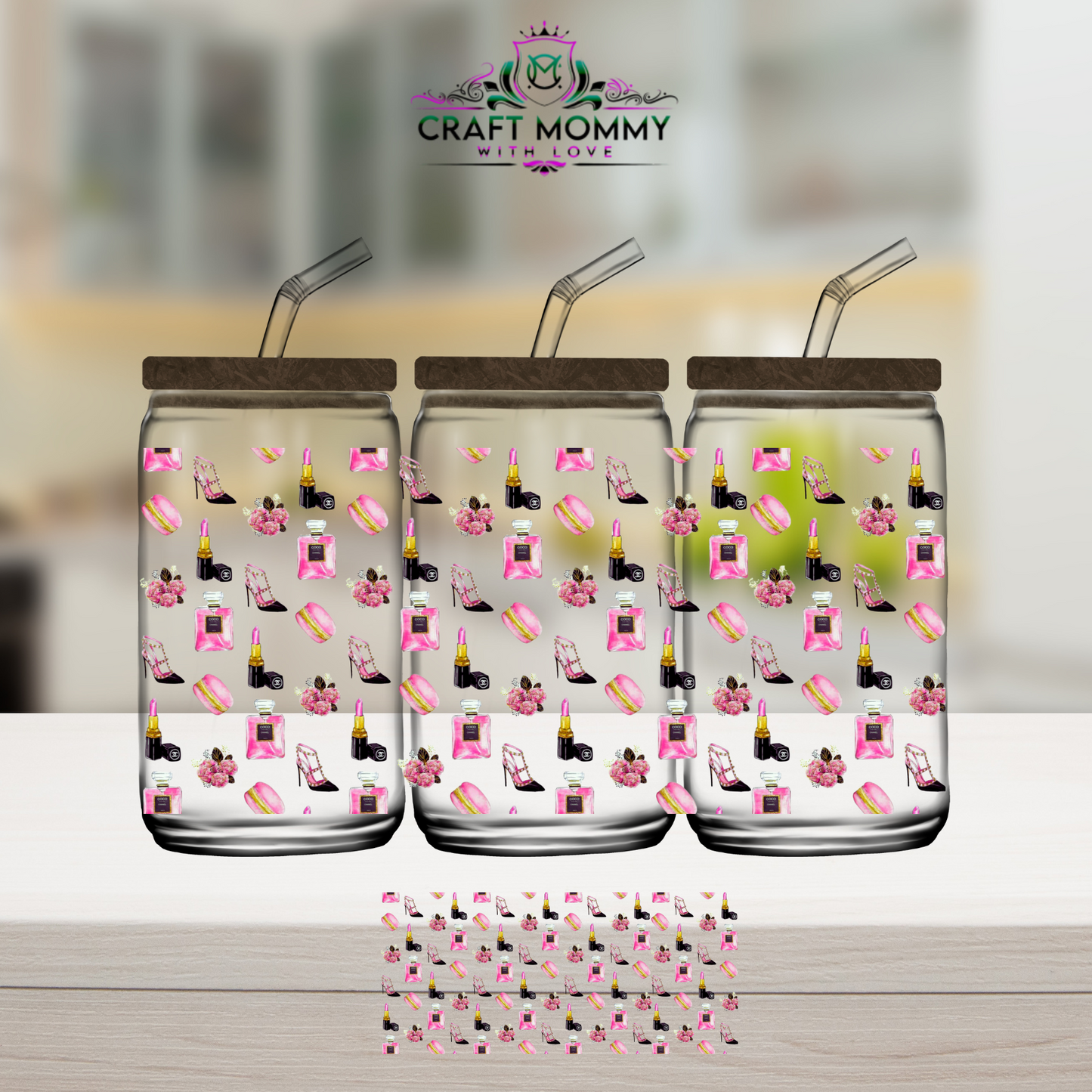 Designer CC glamour - UV DTF Wrap 16 oz