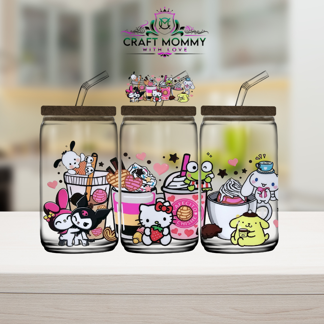 Sanrio Cafecito -UV DTF Wrap 16 oz