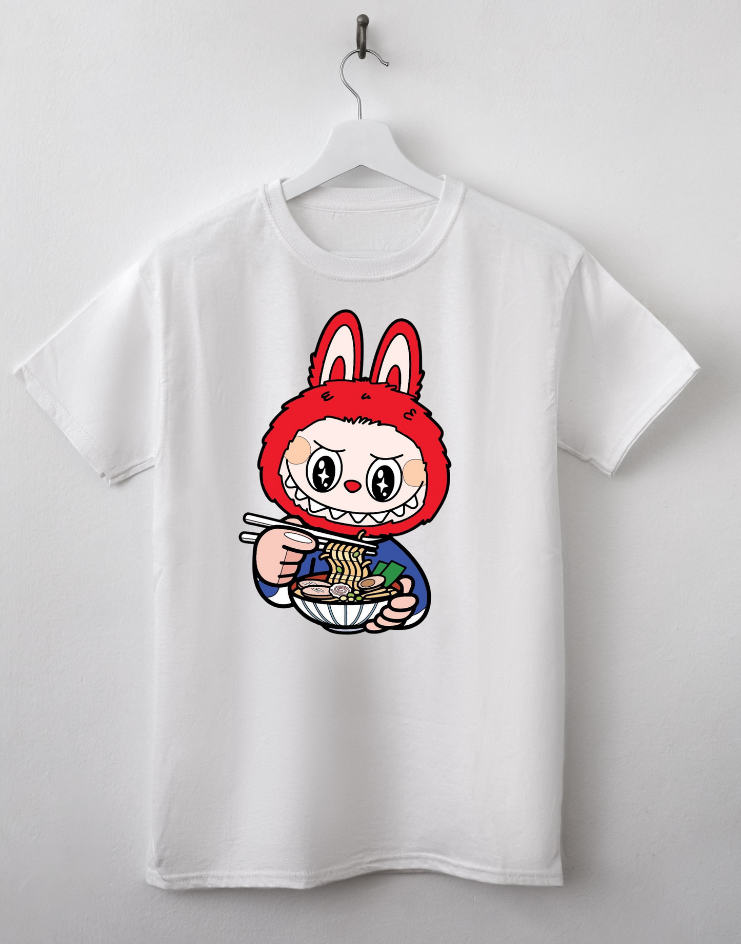 LaBubu Eating ramen- DTF TRANSFER Prints