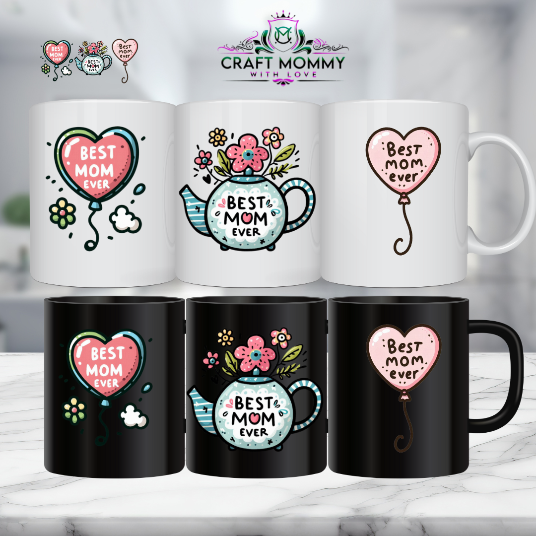 11 oz. Mug UV DTF Wrap- Best mom