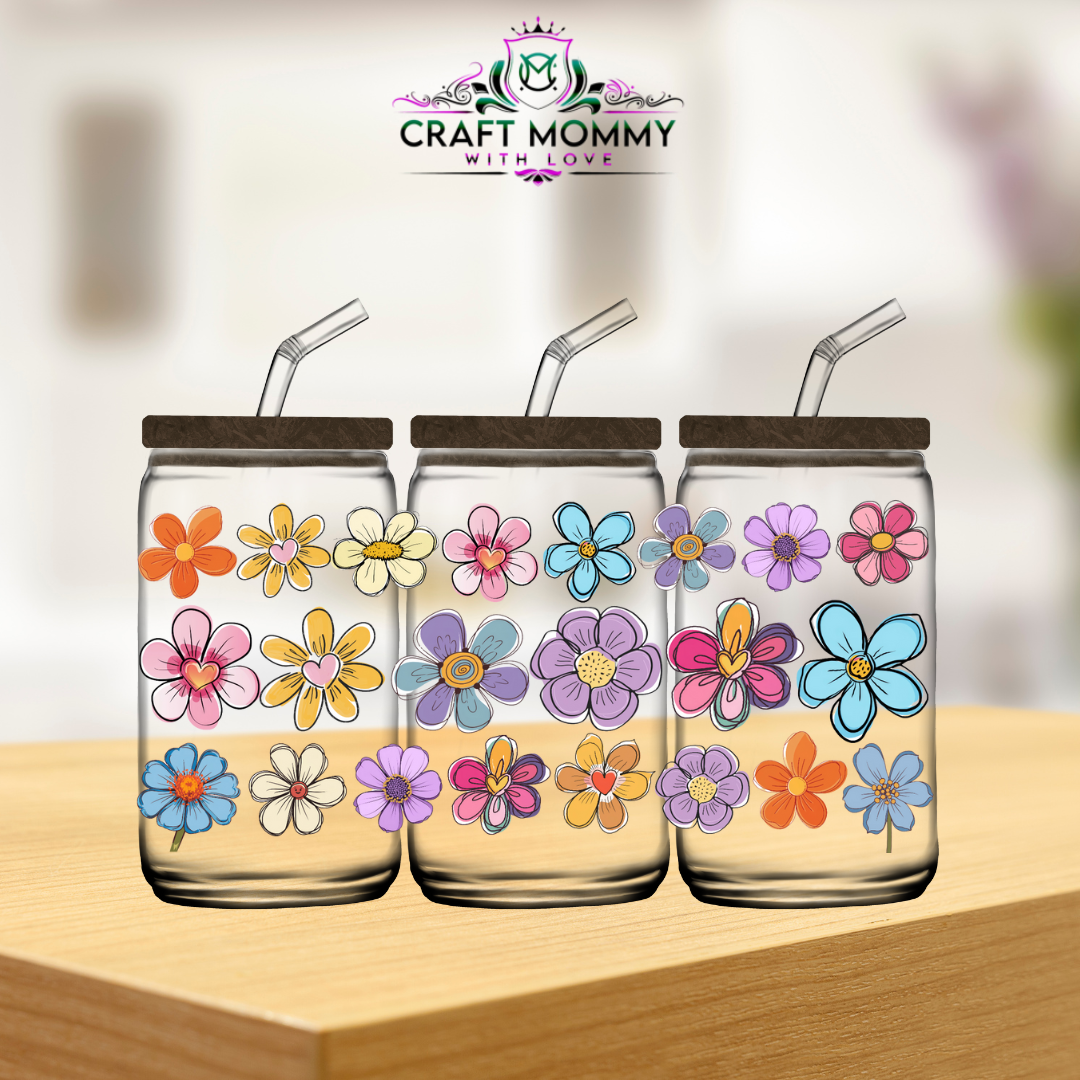 Cutesy flowers - UV DTF wrap