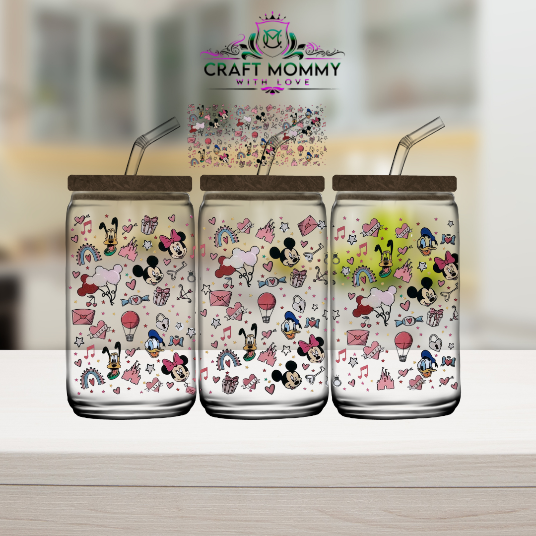 Mickey and Friends Headshots -UV DTF Wrap 16 oz