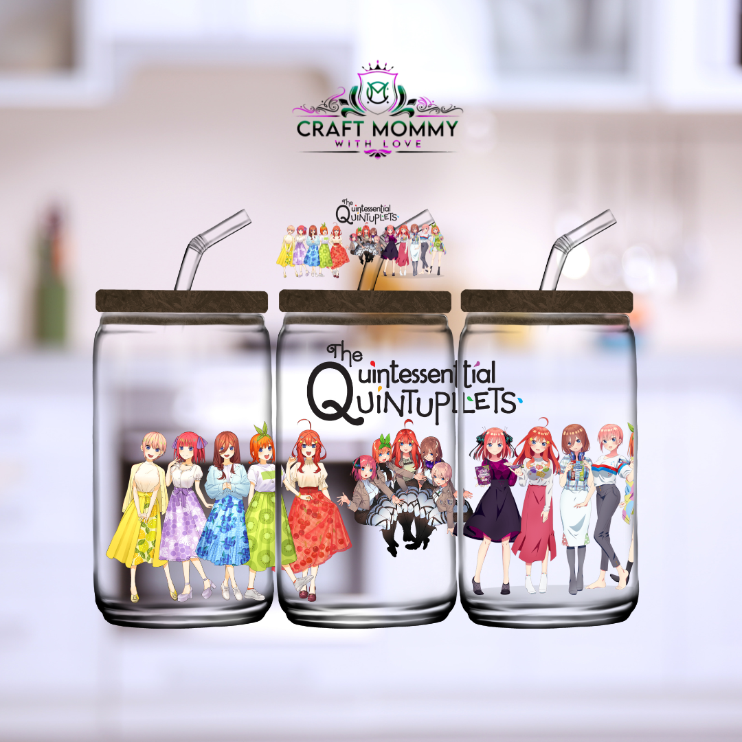 The Quintuplets- DTF Wrap 16 oz