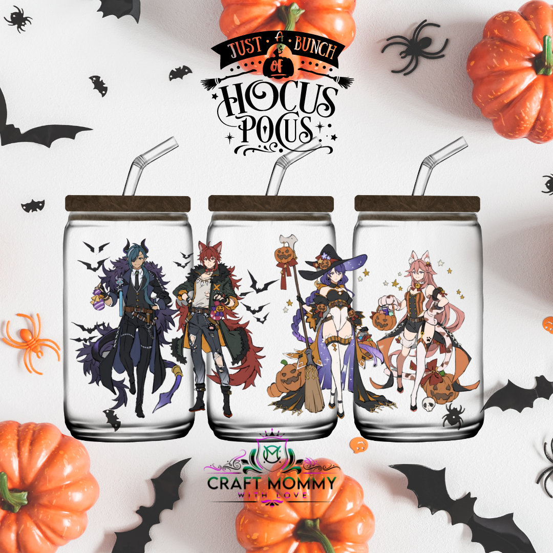 Halloween 1054- UV DTF Wrap 16 oz