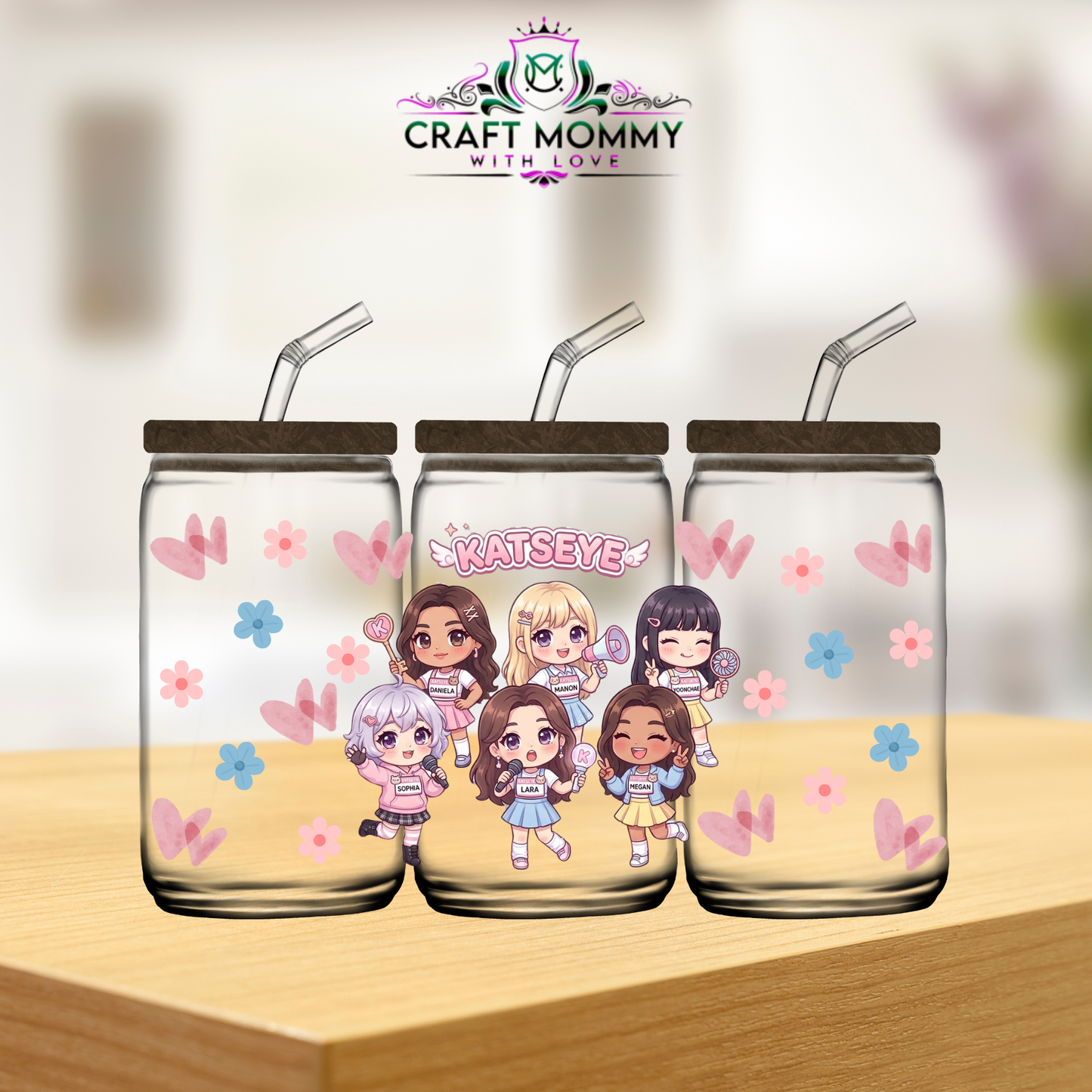 Katseye Kawaii- UV DTF wrap 16oz