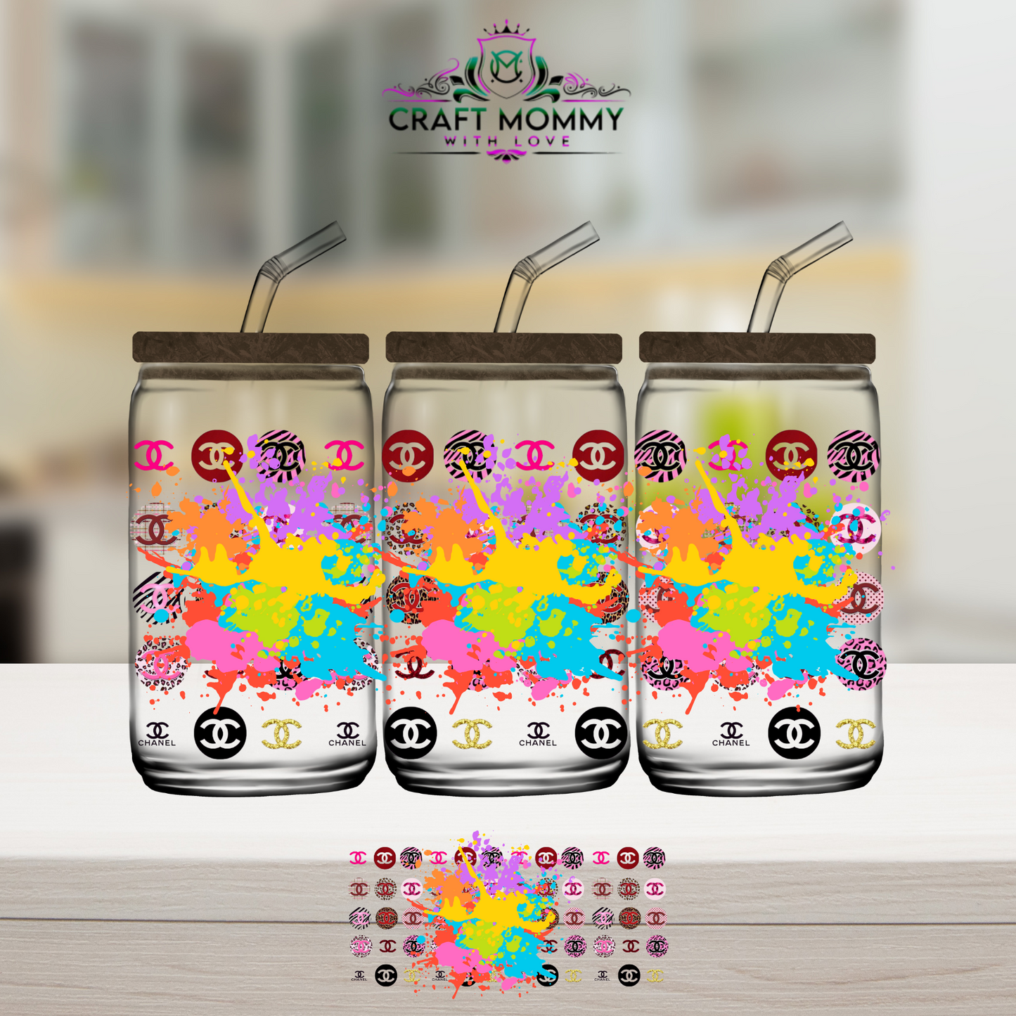 Designer CC wrap - UV DTF Wrap 16 oz