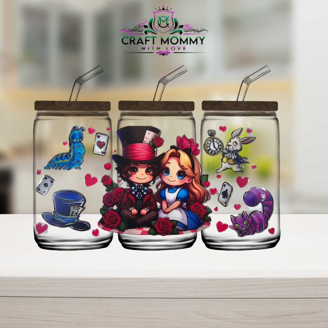 Alice and boy - UV DTF Wrap 16 oz