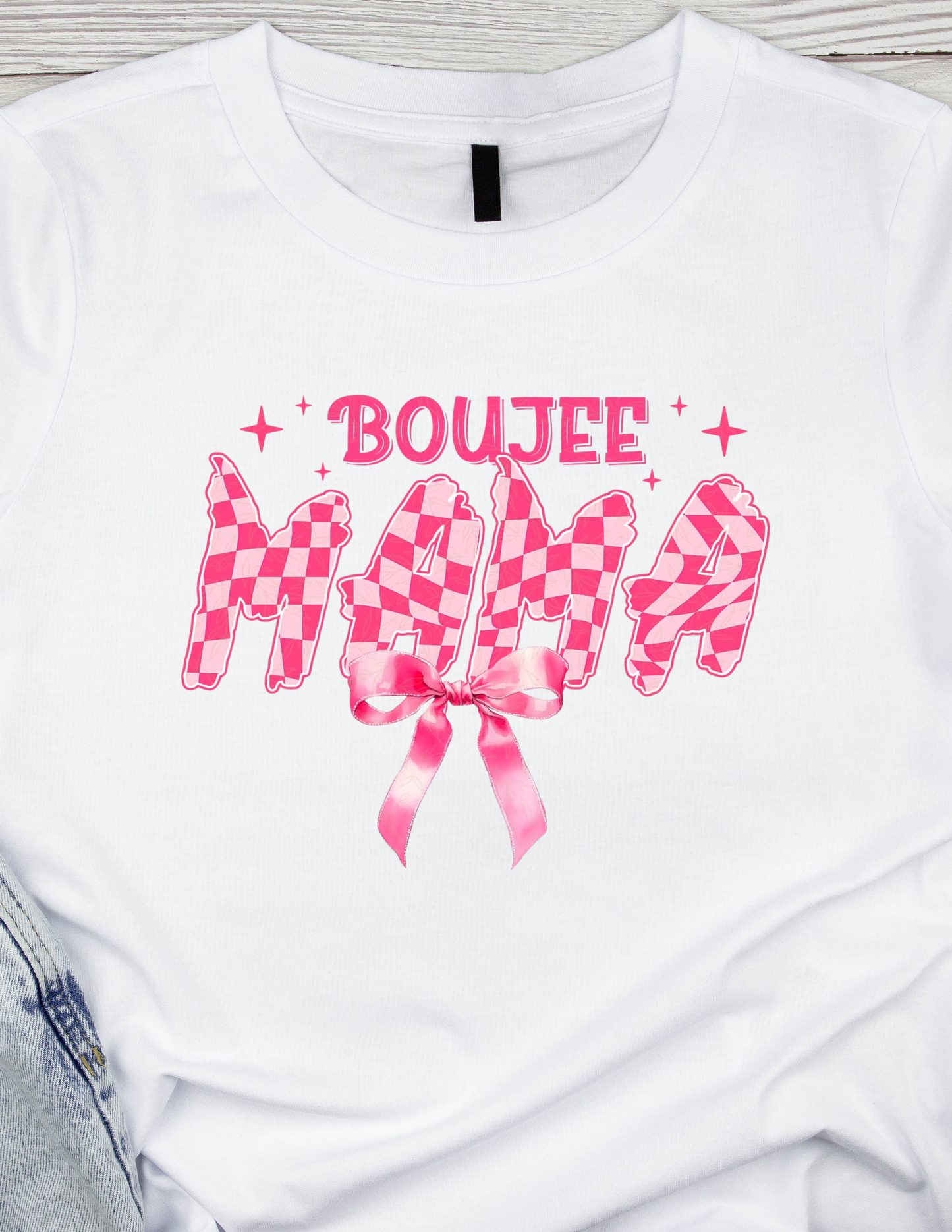 Boujee Mama pink- DTF TRANSFER Prints 10 x 6 inches