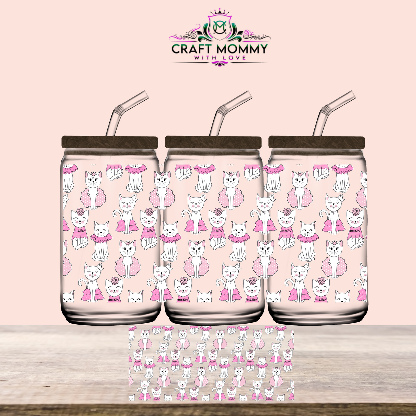 Meow- UV DTF Wrap 16oz