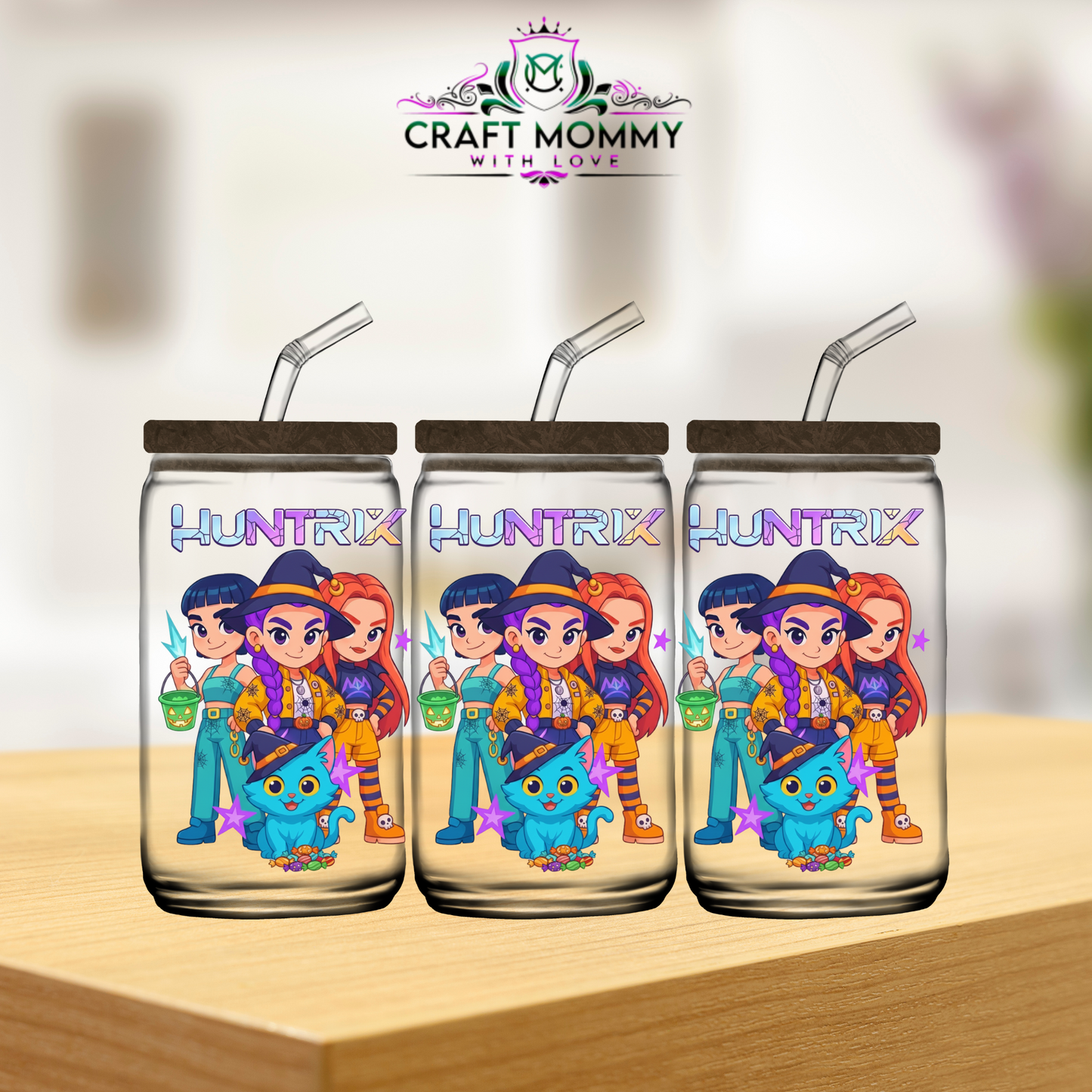 Huntrix halloween decals 005- UV DTF wrap