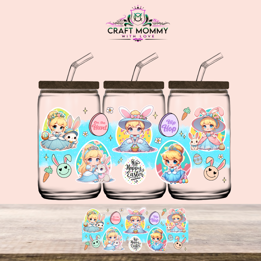 Easter Collection UV DTF Wrap 16oz - Cinderella