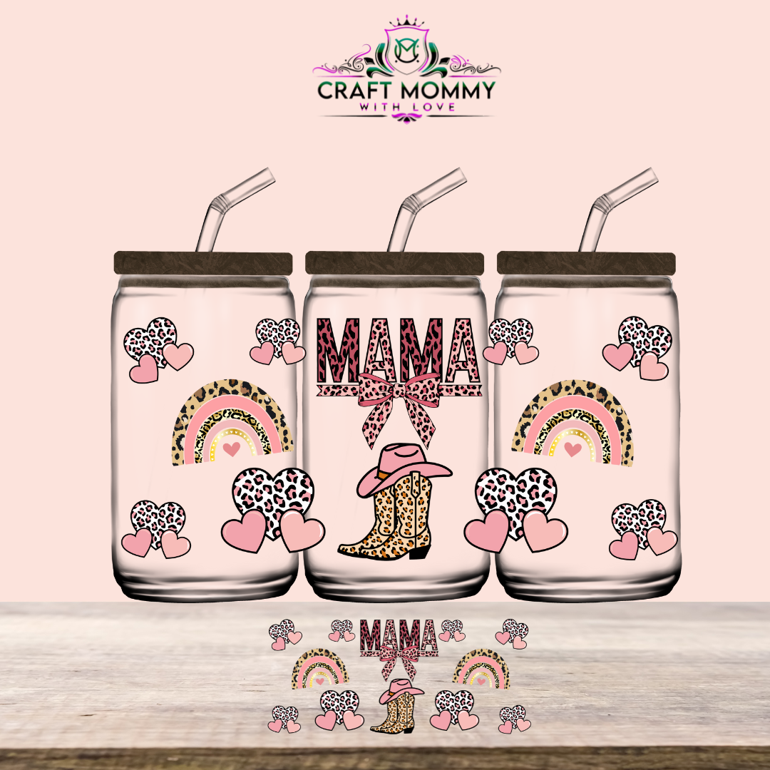 MAMA cowboy - UV DTF Wrap 16 oz