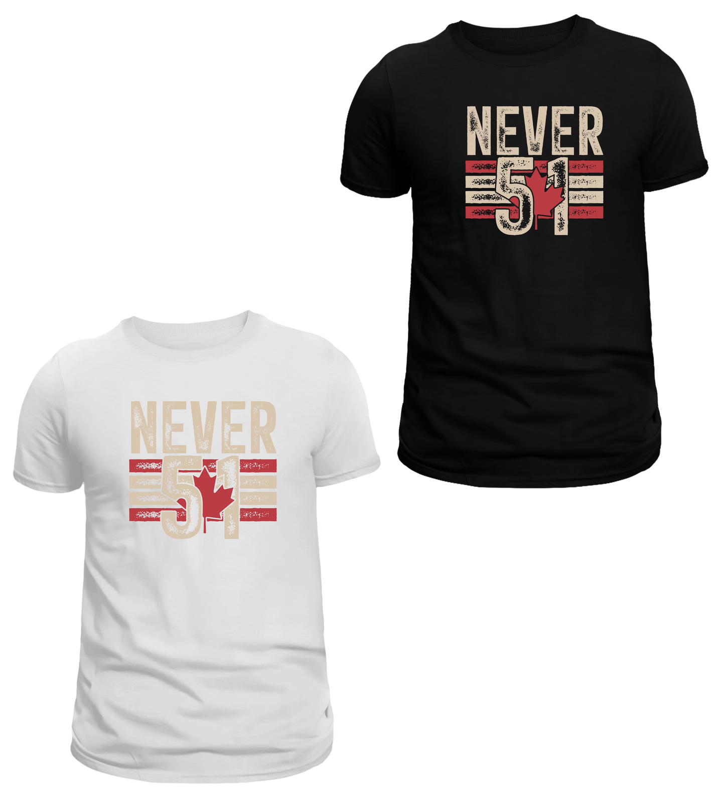 Never 51 with flag- Tshirt