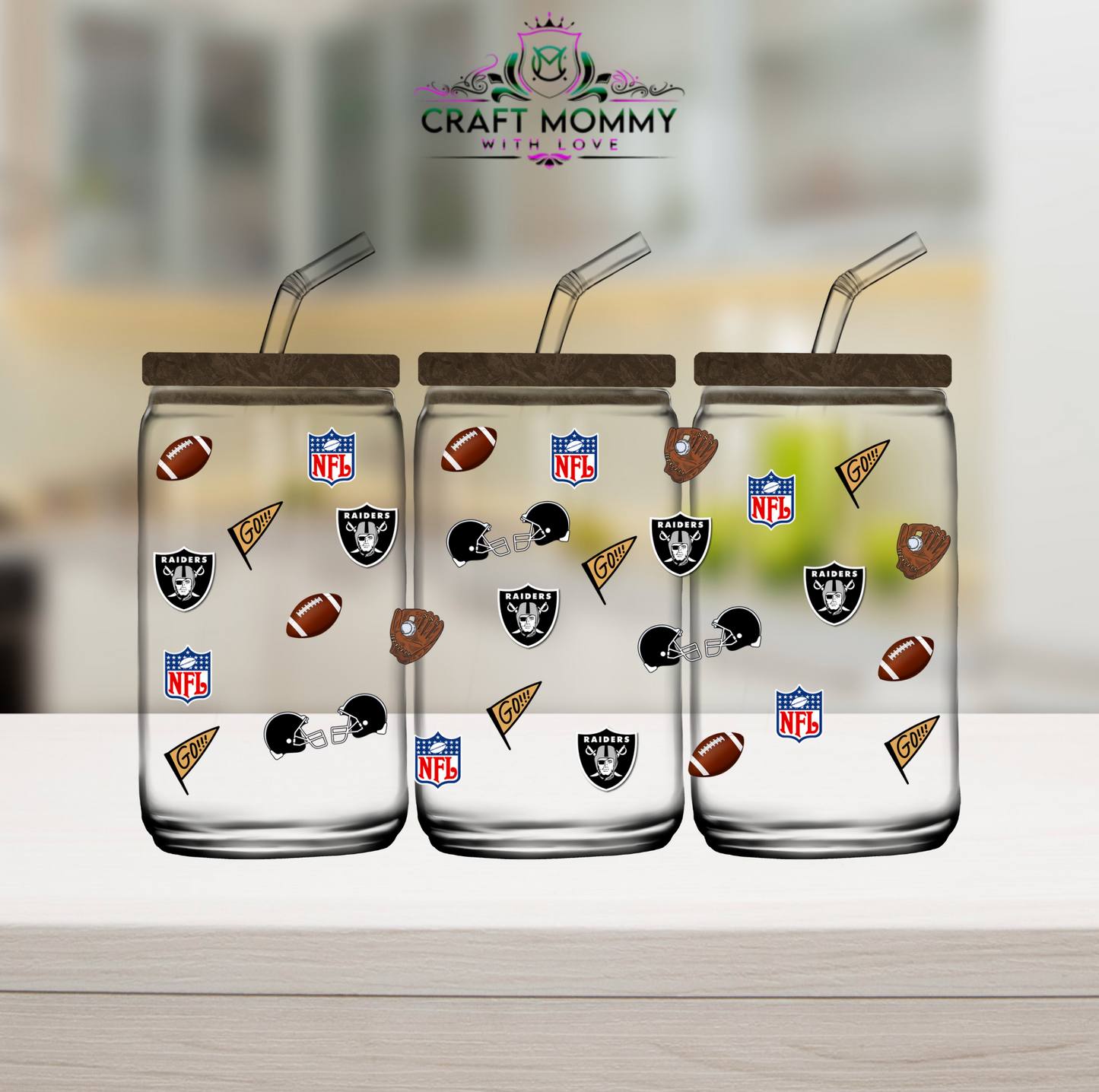 NFL Raider Sports - UV DTF Wrap 16 oz