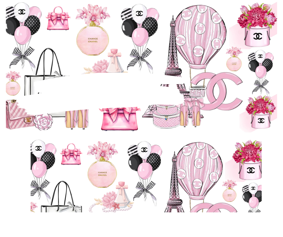 Tumbler Keychain Wrap- CC Girly Pink