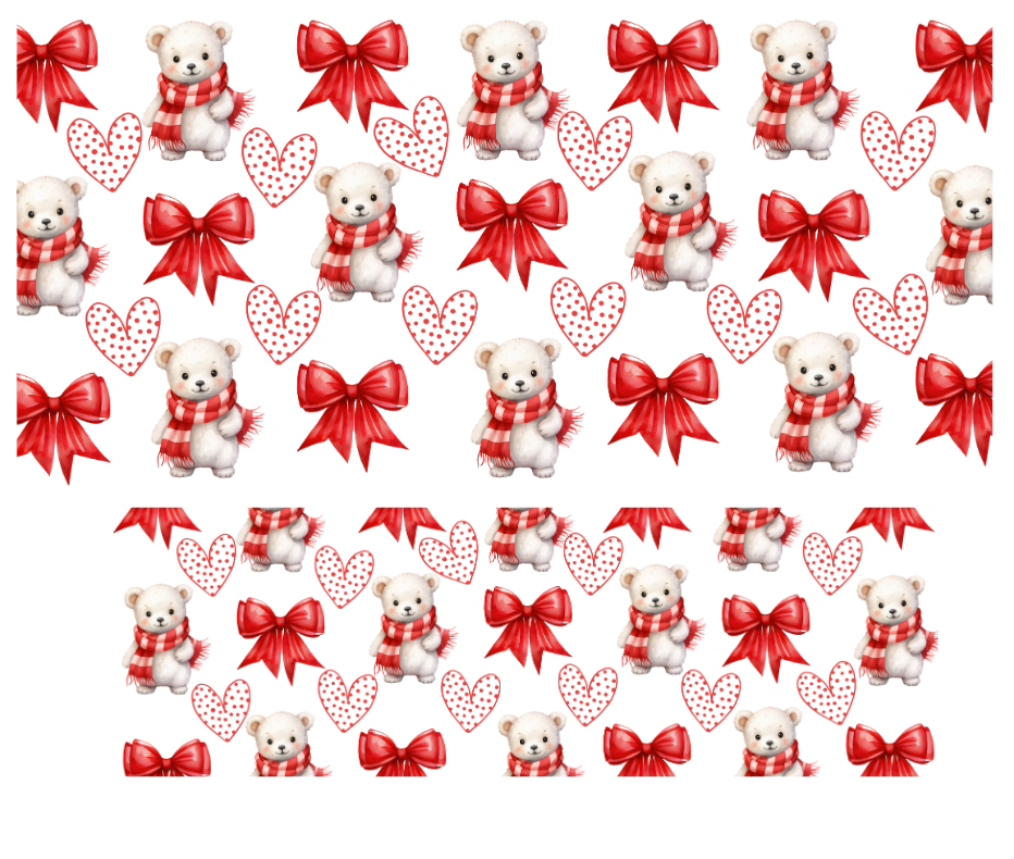 Tumbler Keychain Wrap - Bow and bears