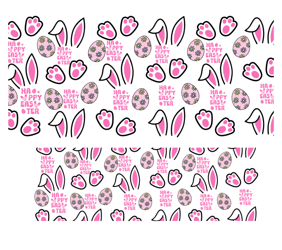 Tumbler Keychain Wrap - Happy Easter bunny ears