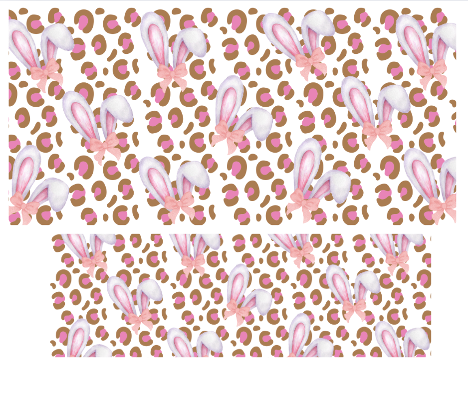 Tumbler Keychain Wrap - Bunny ears pink