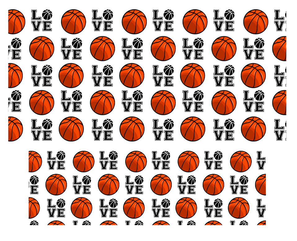 Tumbler Keychain Wrap - Love Basketball sports