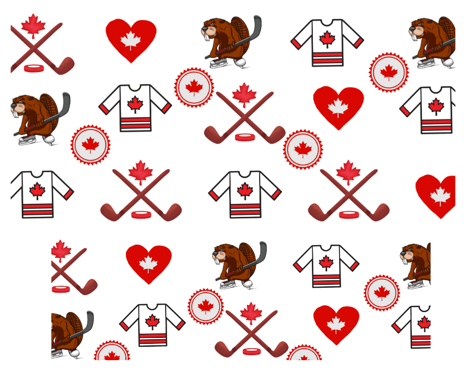 Tumbler Keychain Wrap - Canadian Hockey sports