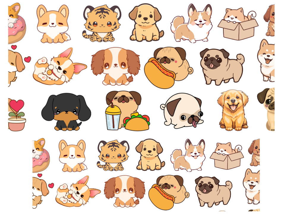 Tumbler Keychain Wrap - Dogs