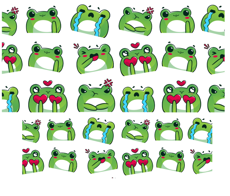 Tumbler Keychain Wrap - Frogs