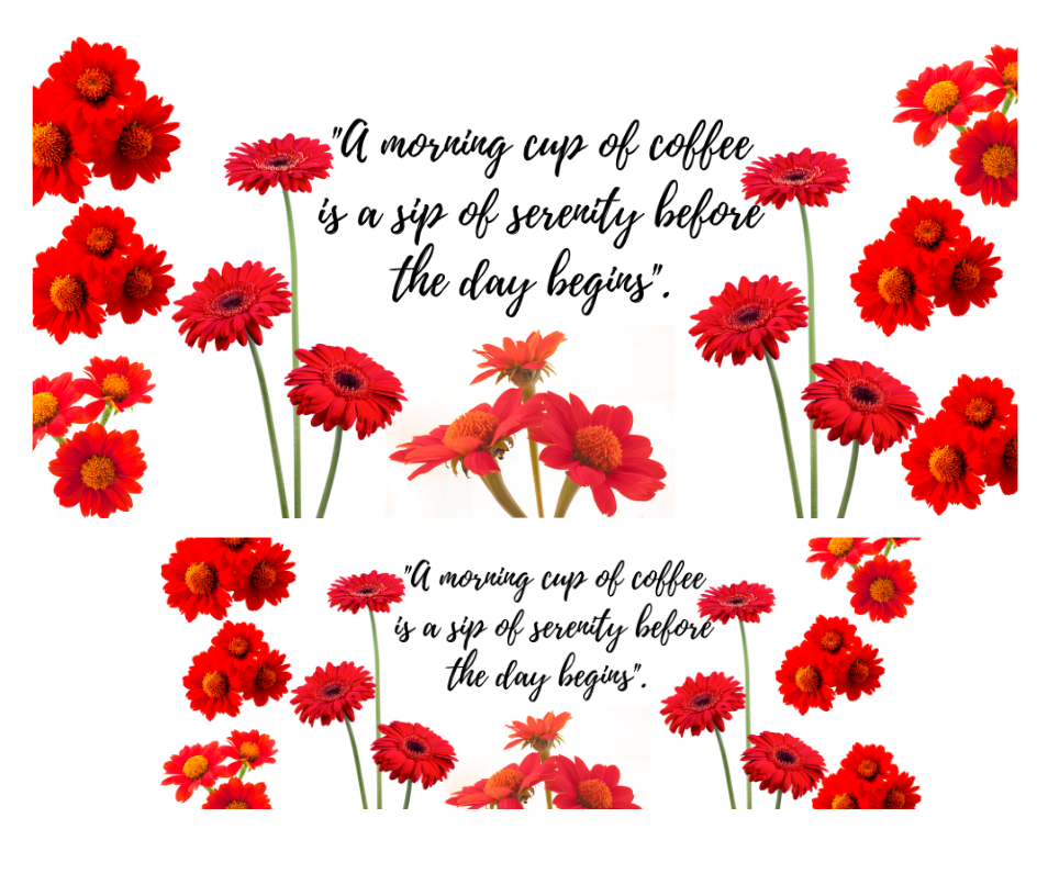 Tumbler Keychain Wrap- A morning cup of coffee