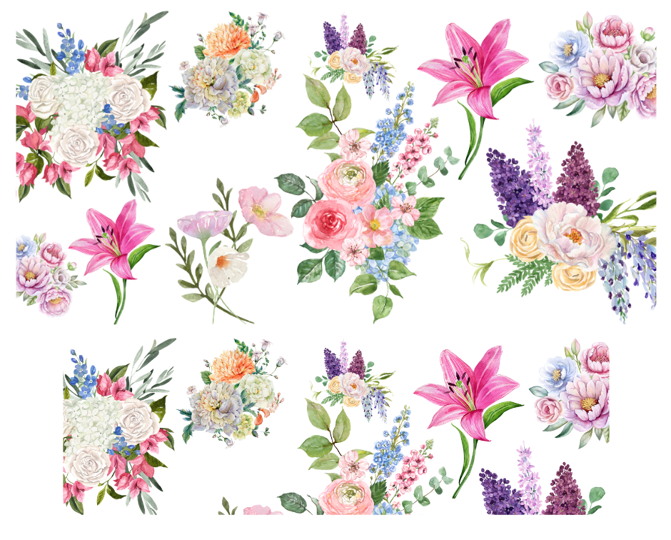 Tumbler Keychain Wrap- Spring Floral