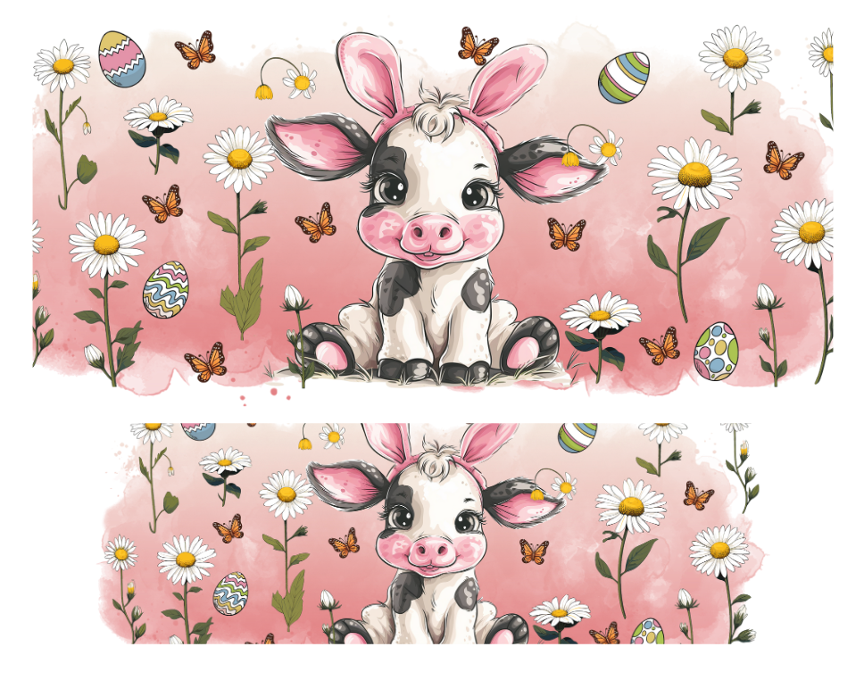 Tumbler Keychain Wrap- Cutesy moo