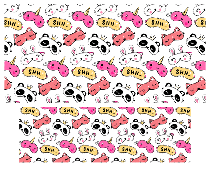 Tumbler Keychain Wrap- Shhh Panda Cat bunny