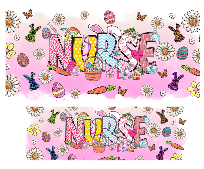 Tumbler Keychain Wrap- Nurse Easter