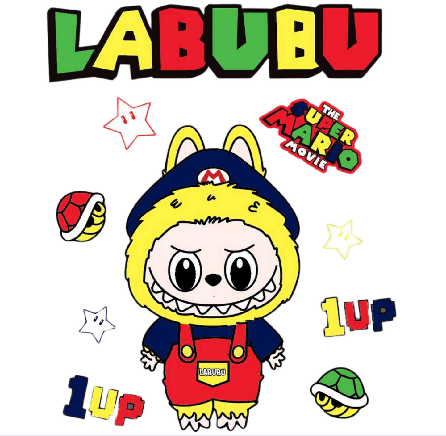 Labubu Mario- DTF TRANSFER Prints