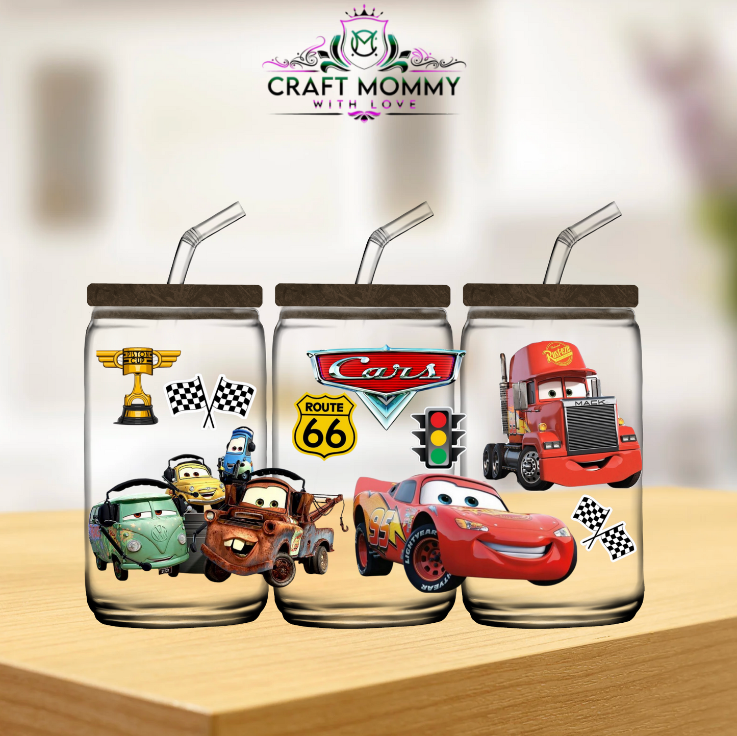 Mcqueen Cars - UV DTF wrap