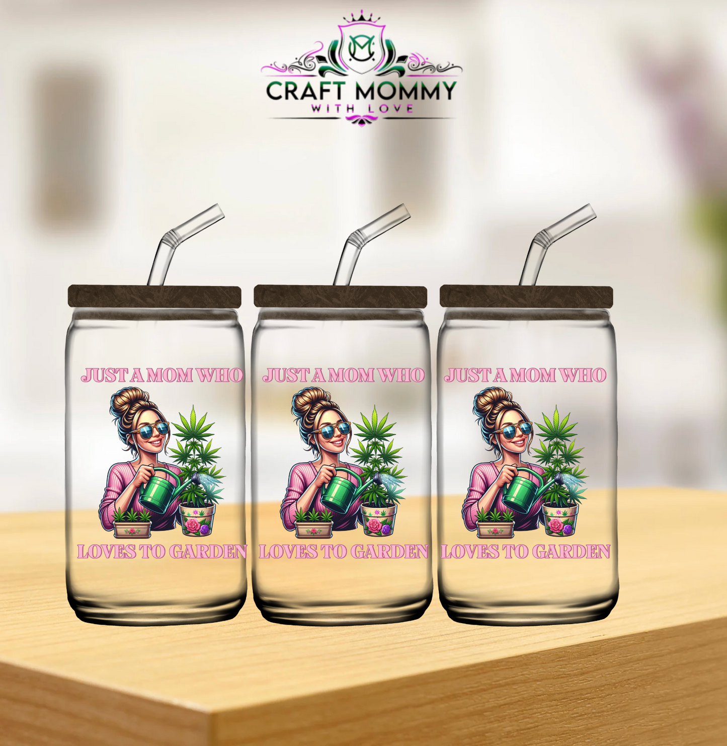 Just A mom who loves to Garden - 11oz mug UV DTF Mug wrap