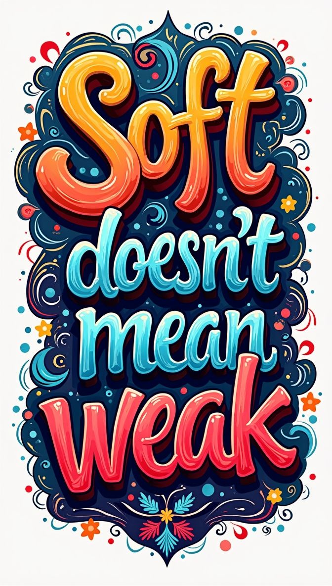 Soft doesn't mean weak - DTF TRANSFER Prints