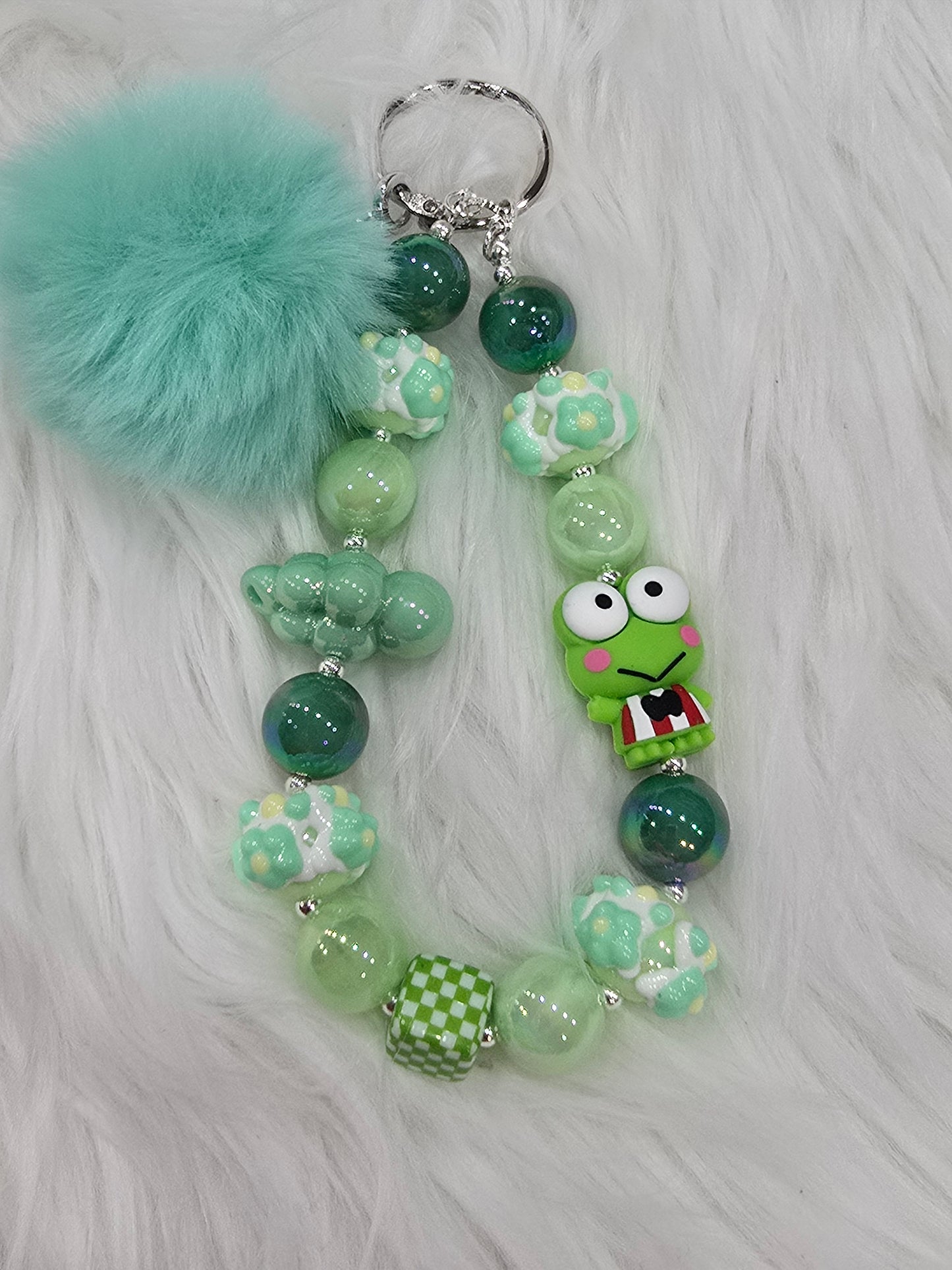 Green frog Phone chain/Charm