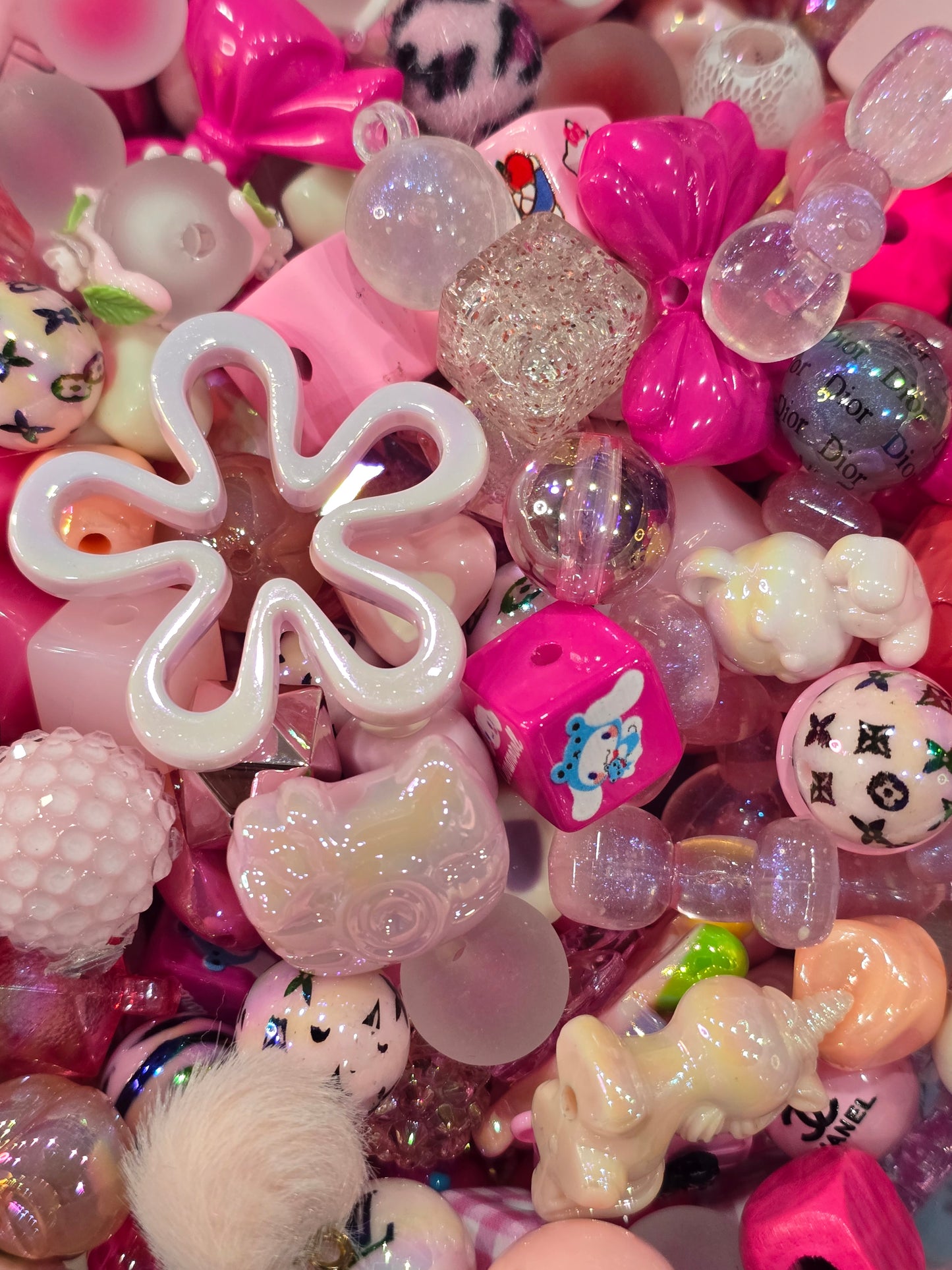 Pink Mix beads and focals