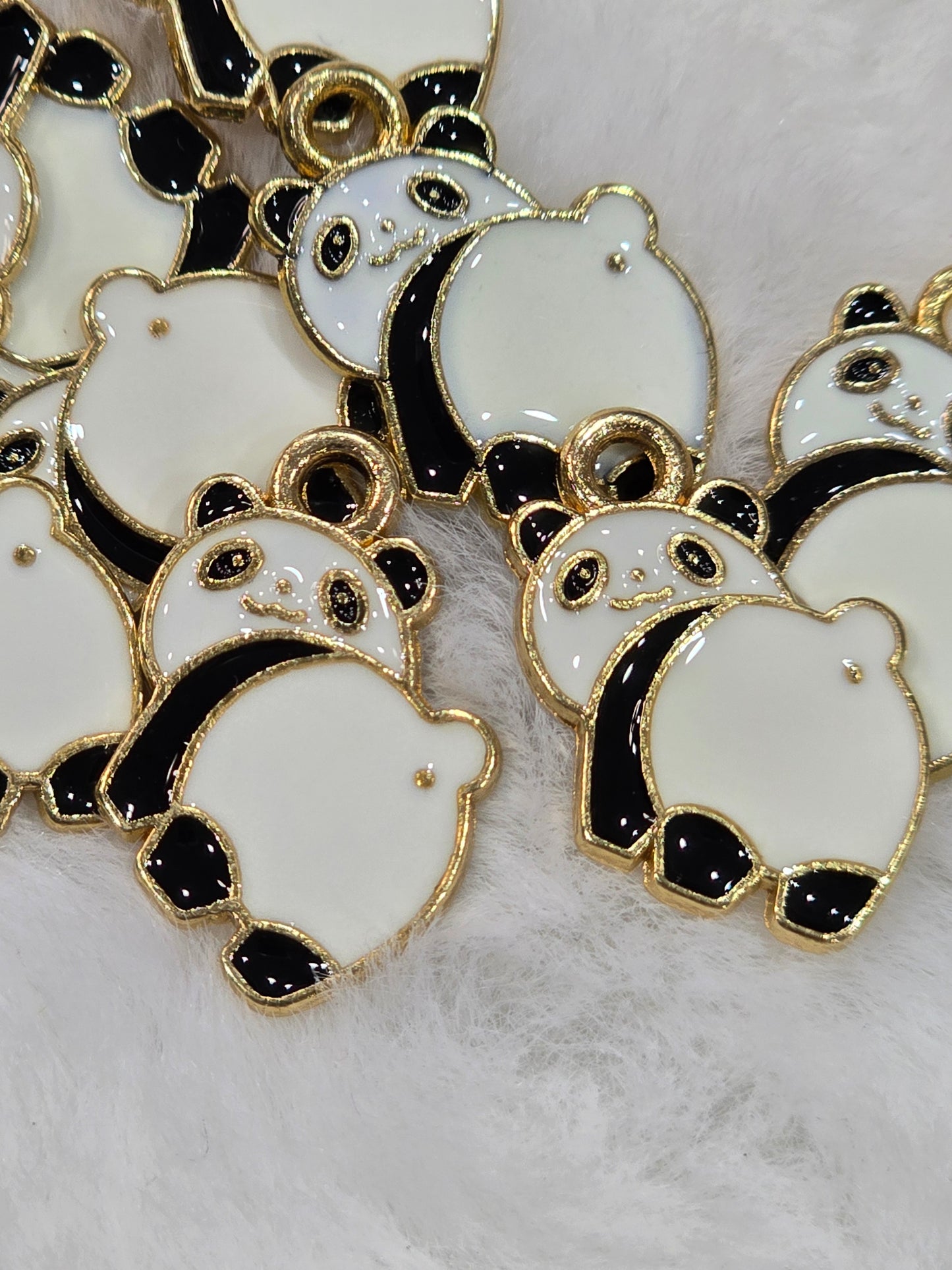 Cute panda Metal pendant charms