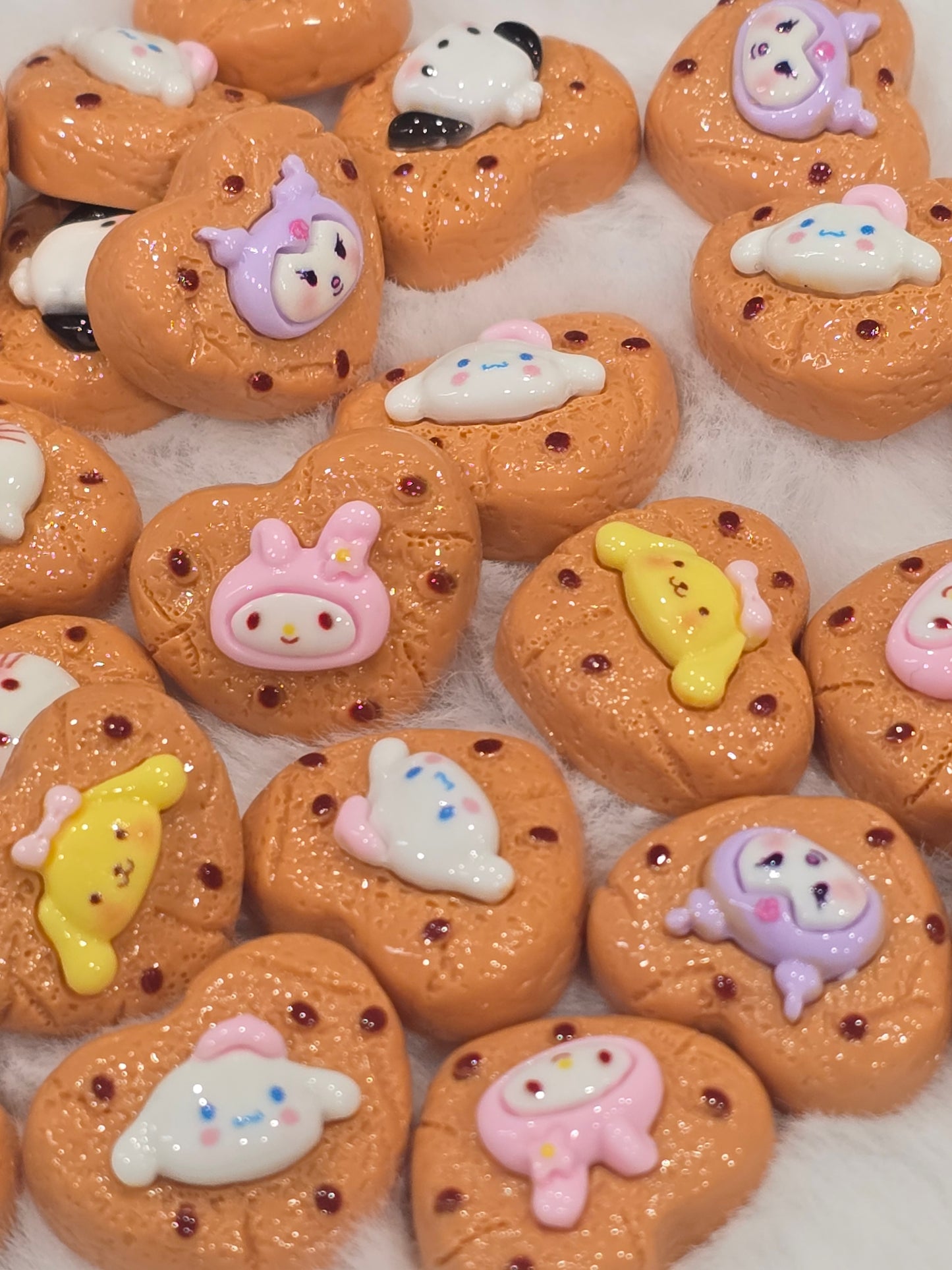 Heart cookie Flat back Charms
