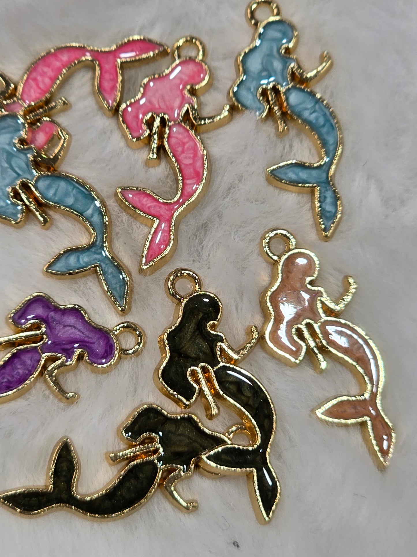 Mermaid Metal pendant charms
