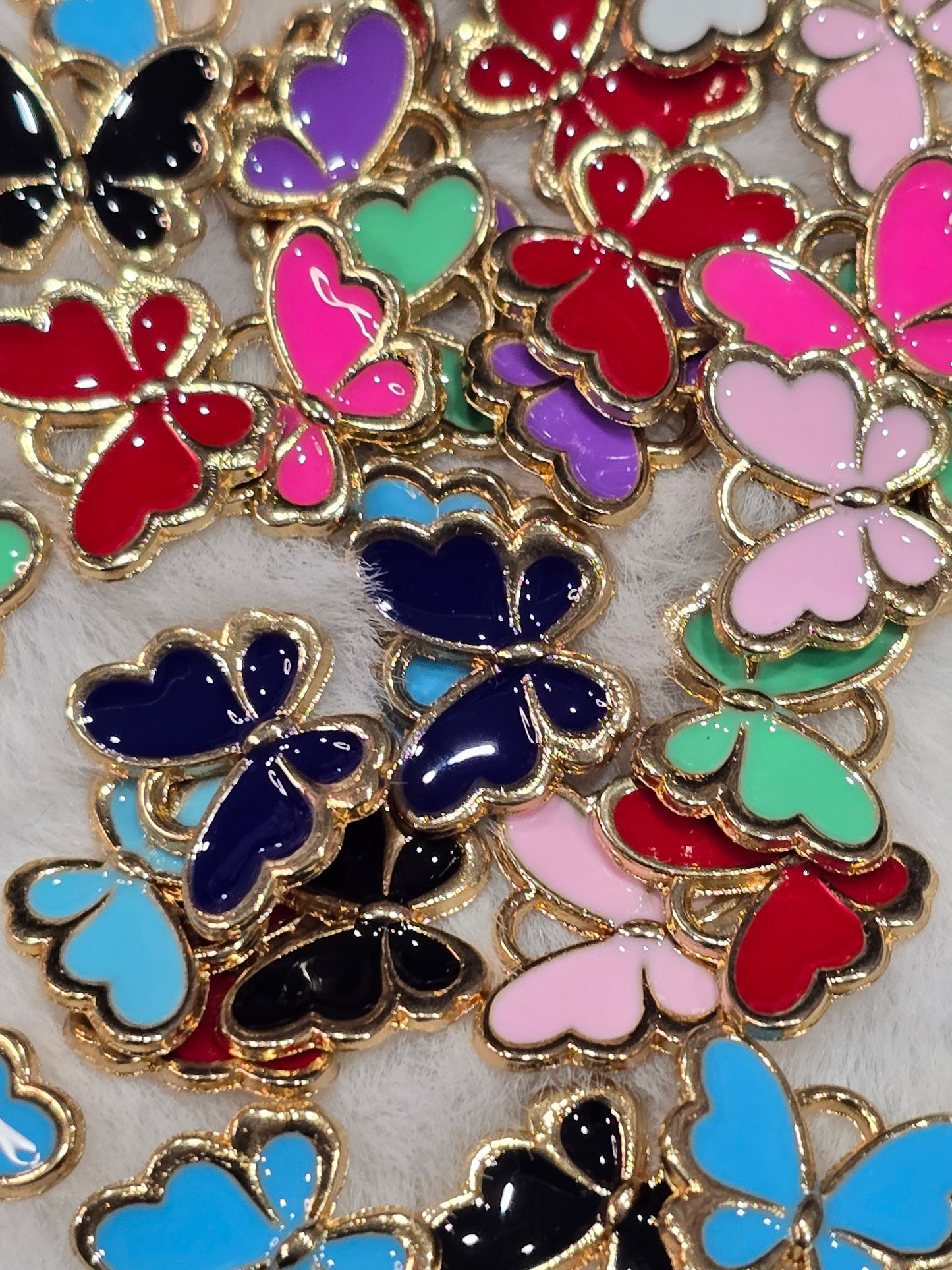 Colorful Butterfly- Metal pendant charms