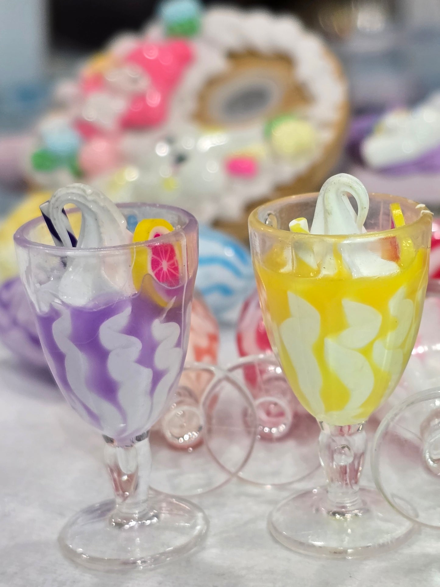 3D Summer Frappe Drinks Charms