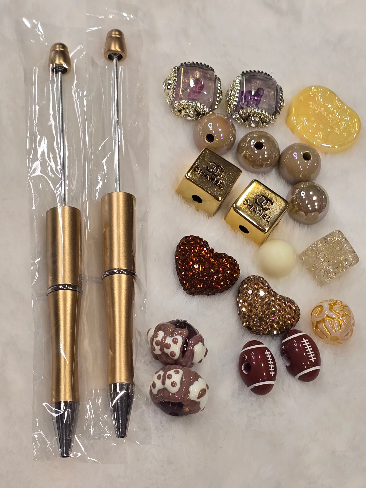 DIY Beadable pens Kit Brown