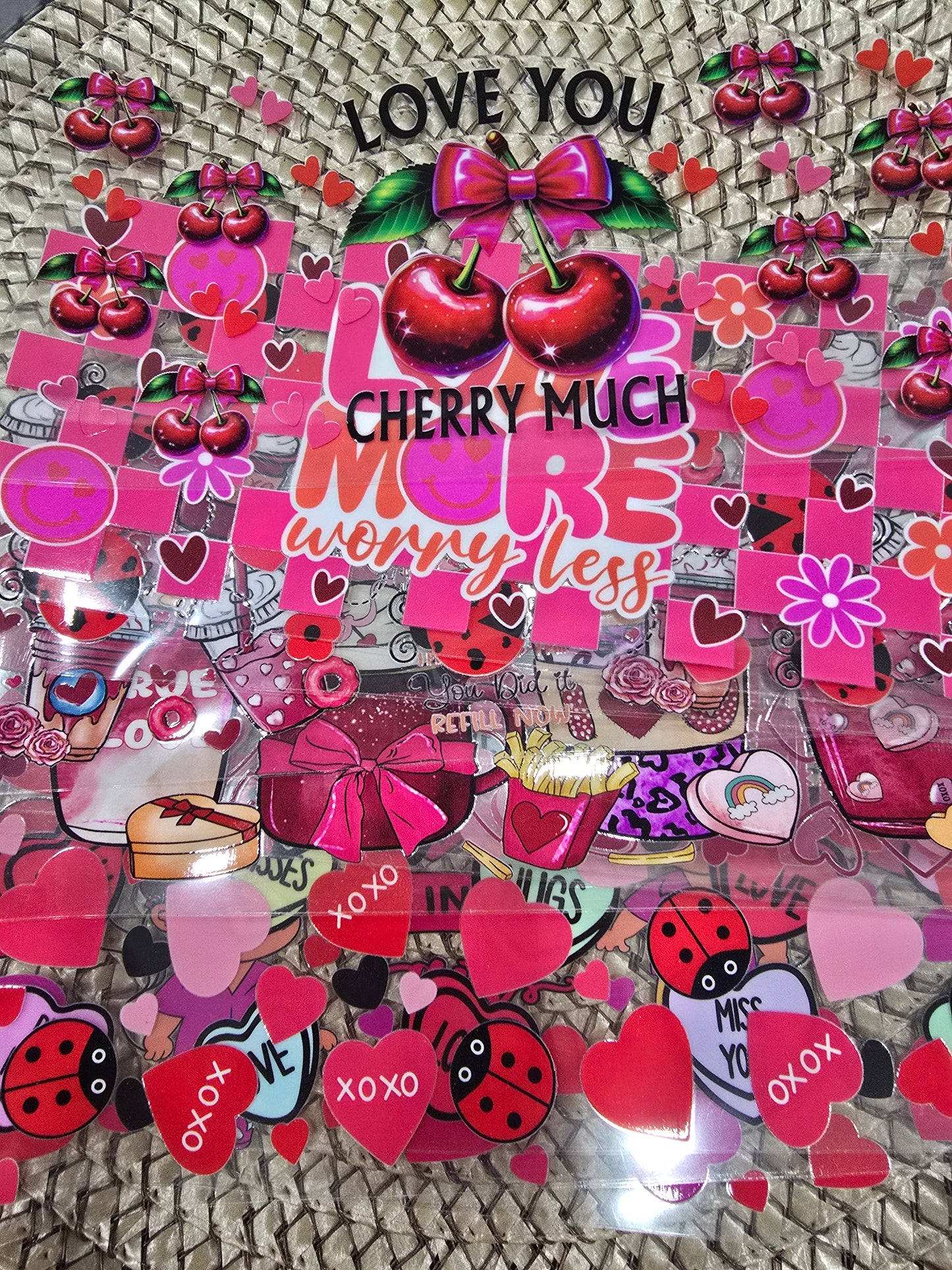 Valentines Design UV DTF Wrap 16oz Bundle mix 10pcs